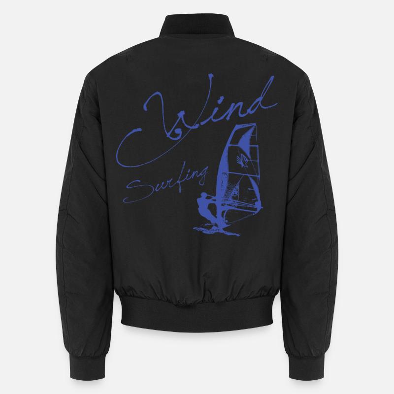 WINDSURFING - SURFER WINDSURFER Geschenk - Unisex Bomberjacke - Schwarz
