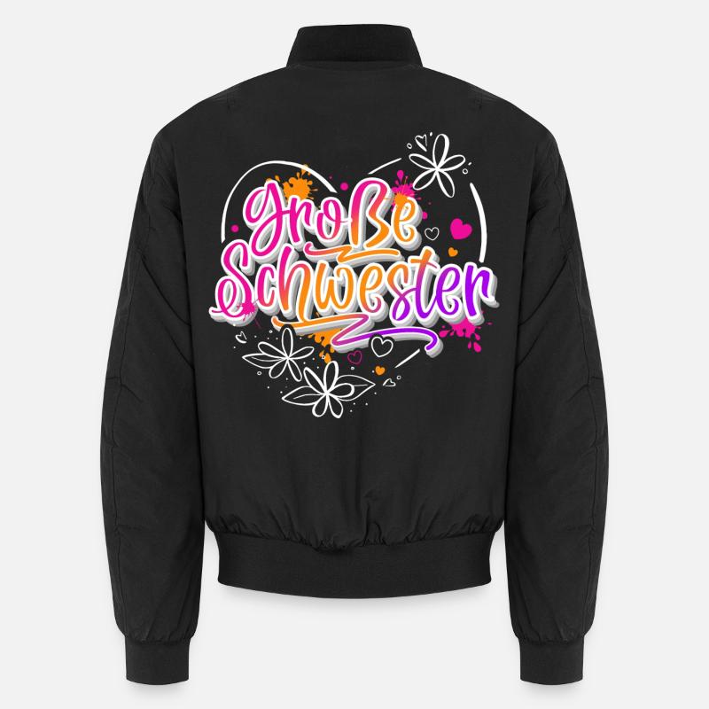 Große Schwester - Unisex Bomberjacke - Schwarz