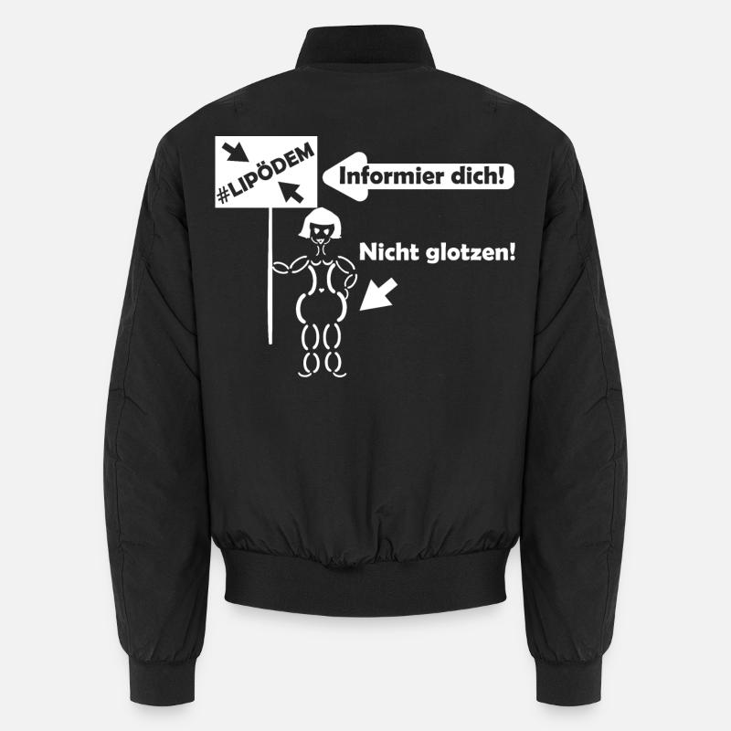 Lipödem Kämpferin - Unisex Bomberjacke - Schwarz