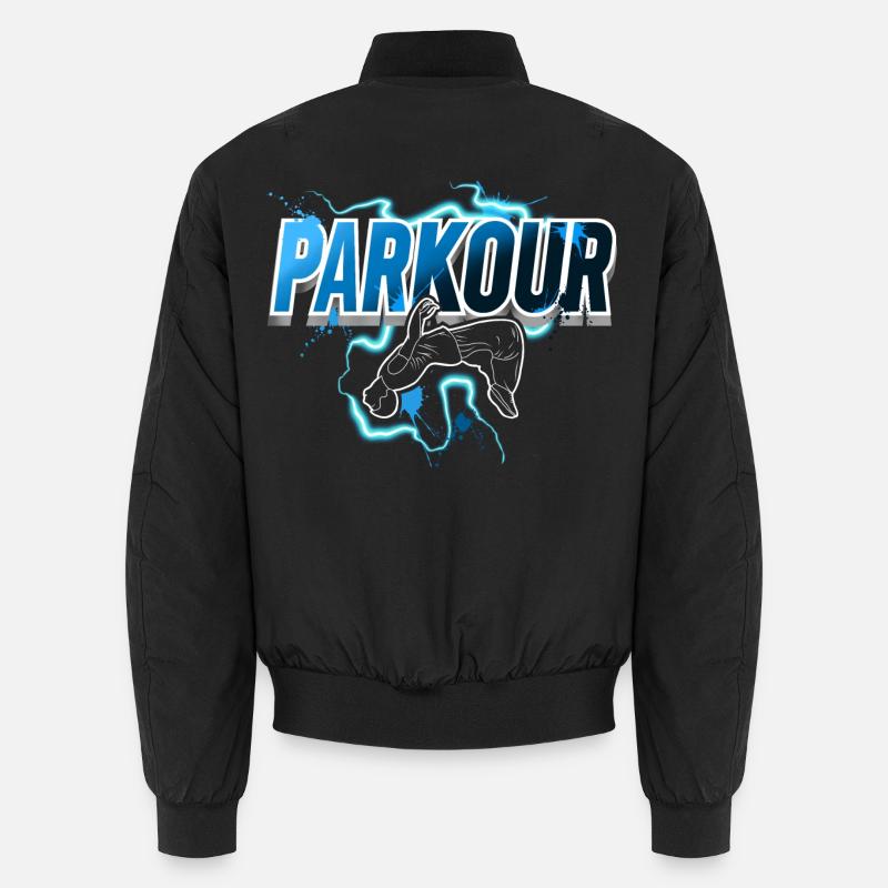 Parkour - Unisex Bomber Jacket - black