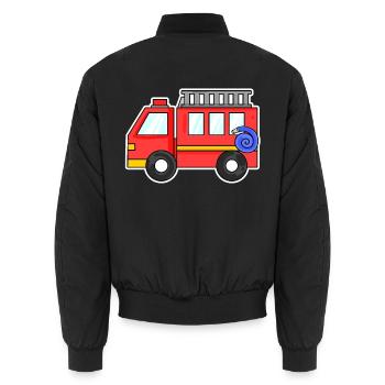 Camion de pompiers - Bomber unisexe - noir - Dos - AI Model Male 185 light (185cm)
