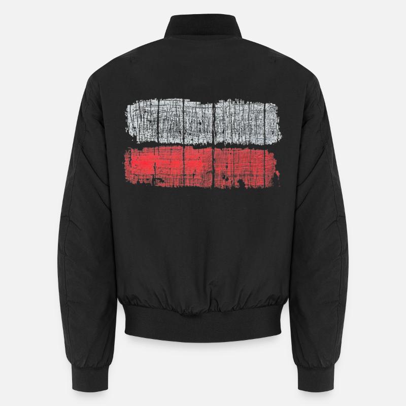 Fernwanderwege - Unisex Bomberjacke - Schwarz