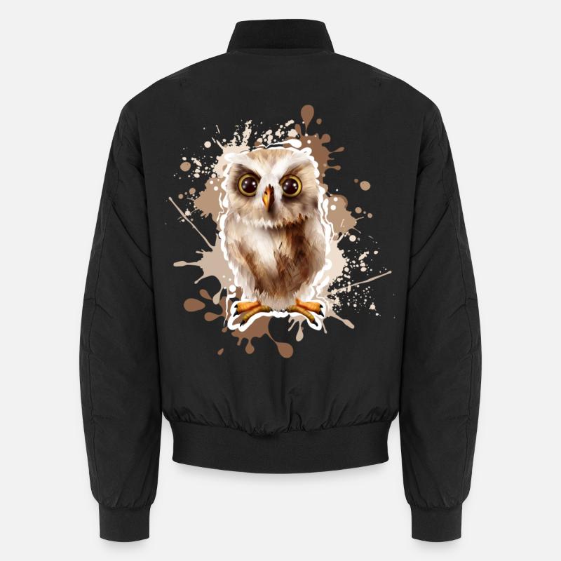 Eule Unisex Bomberjacke