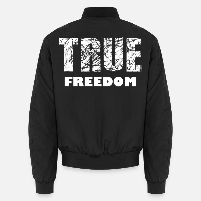 Liberté et paix - Bomber unisexe - noir