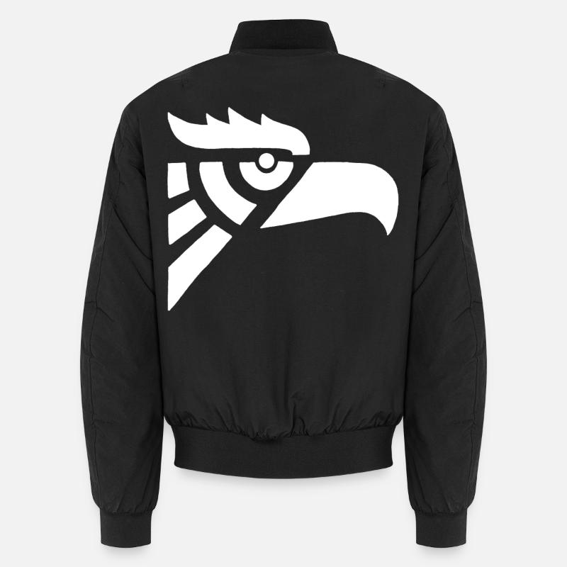 Aztec white eagle head Unisex Bomber Jacket