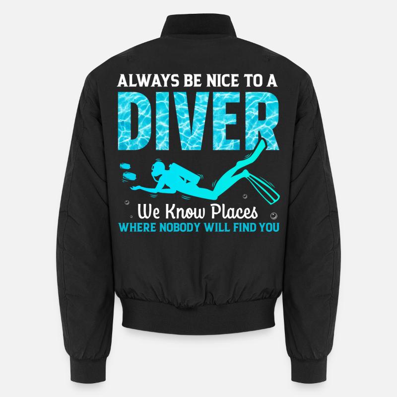 Diver Diving Unisex Bomber Jacket