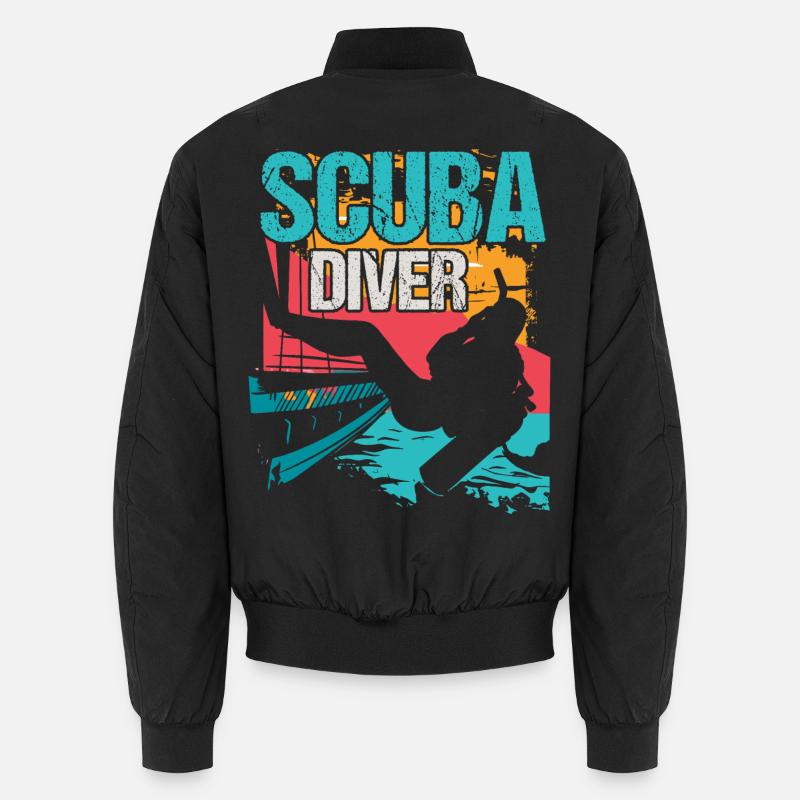 Plongée Scuba Plongée - Bomber unisexe - noir