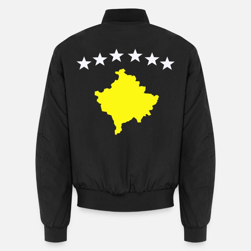 Drapeau du Kosovo - Bomber unisexe - noir