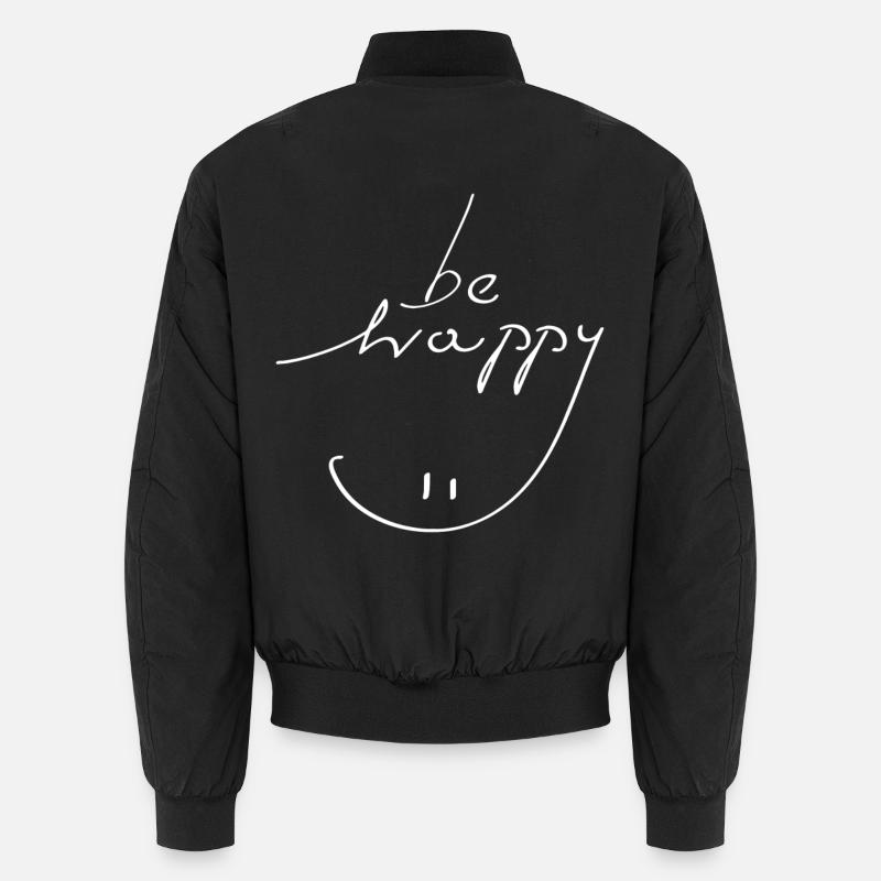 be happy smile Unisex Bomber Jacket