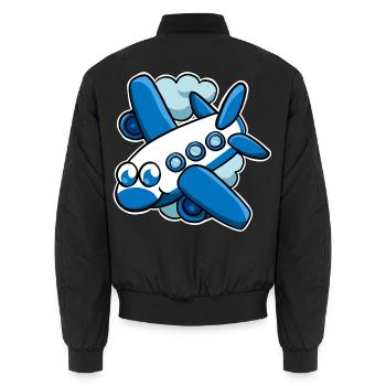 Avion - Bomber unisexe - noir - Dos - AI Model Male 185 light (185cm)