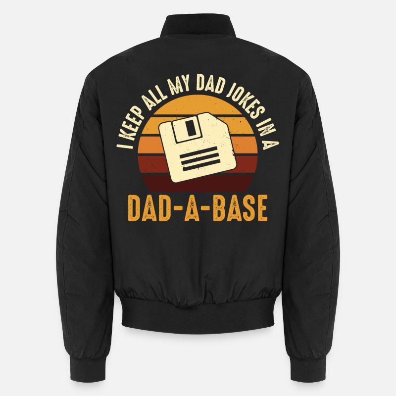 Papa Joke Disquette Rétro Design Bomber unisexe
