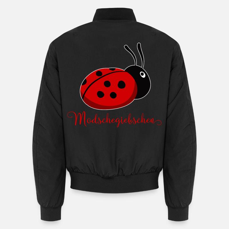 Modschegiebchen Ladybug Saxon Gift Idea - Unisex Bomber Jacket - black