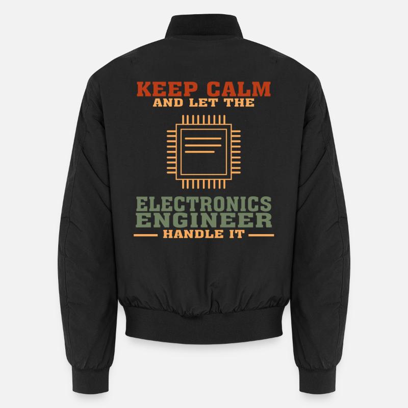 Funny Electronics Engineering Zitat für Electronic - Unisex Bomberjacke - Schwarz