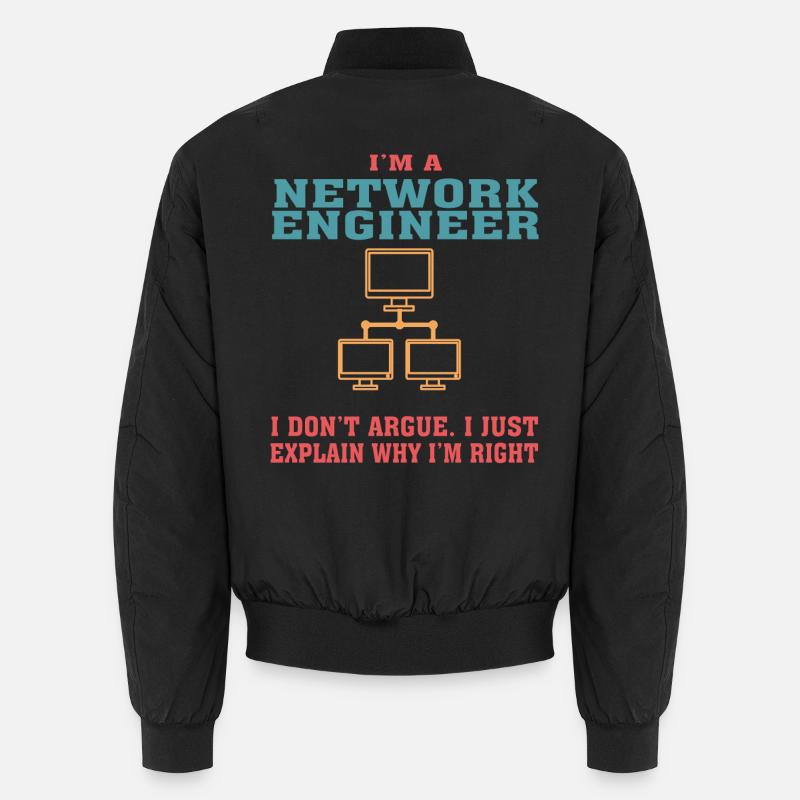 Lustiges Network Engineering Angebot für Network Engine Unisex Bomberjacke