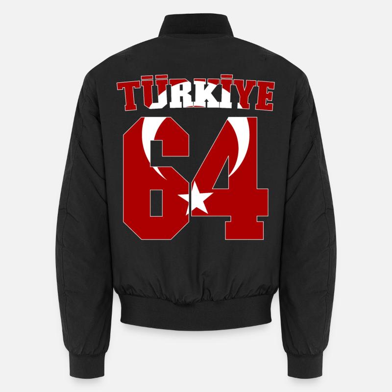 Usak 64 Türkiye - Unisex Bomber Jacket - black