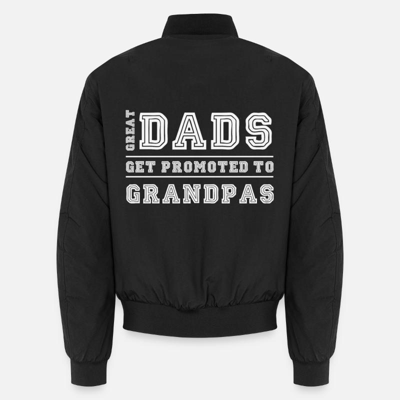 Große Väter werden zu Opas befördert Unisex Bomberjacke