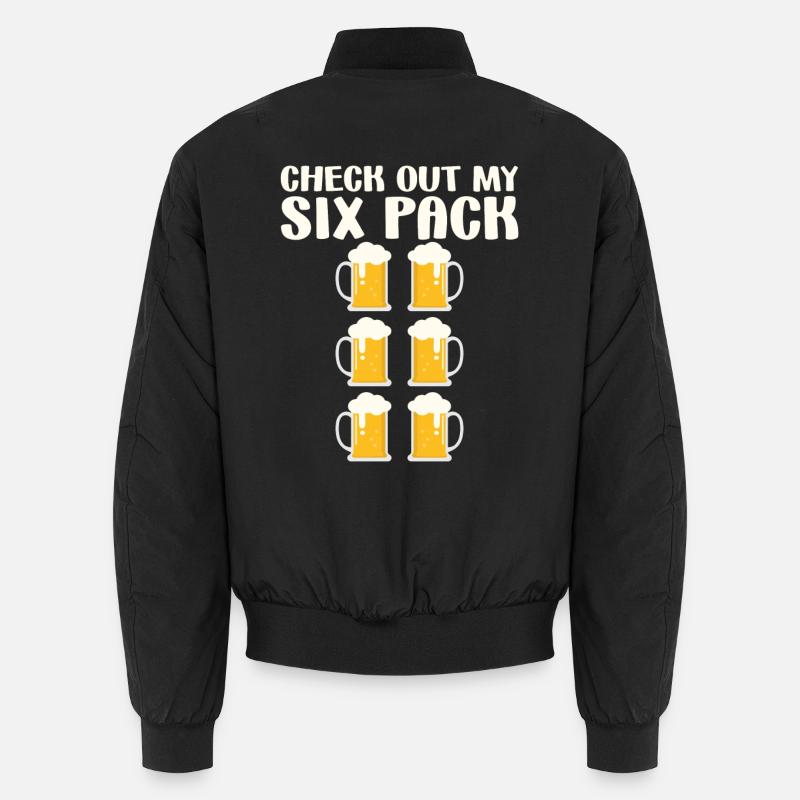 Check Out My Six Pack Beer Six Pack Gym Unisex Bomber Jacket