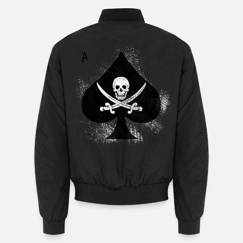 Spade Skull Pirates Design Bomber unisexe