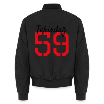 Tekirdag 59 Türkei - Unisex Bomberjacke - Schwarz - Hinten - AI Model Male 185 light (185cm)