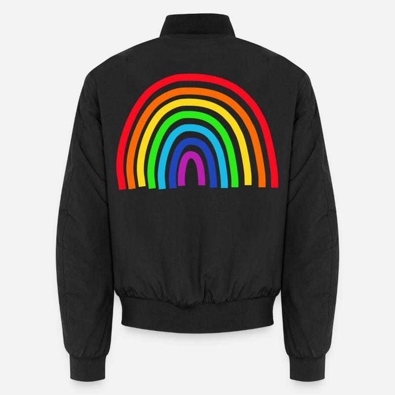 Arc-en-ciel coloré Bomber unisexe