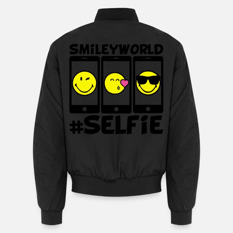 Smileys und Selfies Unisex Bomberjacke