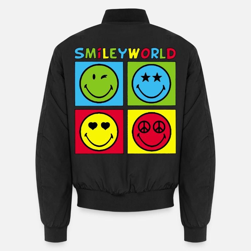 Smileys und vierfarbig Unisex Bomberjacke