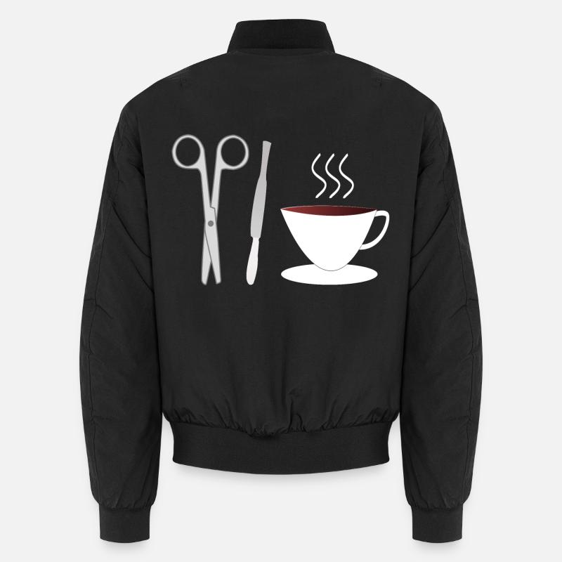Chirurg Chirurgin Chirurgie OP Kaffee Geschenk Unisex Bomberjacke