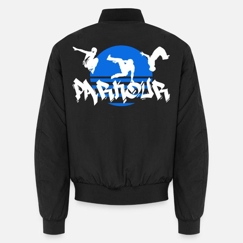 Parkour - Unisex Bomberjacke - Schwarz