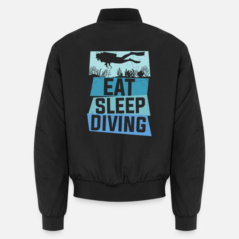 Citation plongée sous-marine Manger plongée de sommeil plongée sous-marine D Bomber unisexe