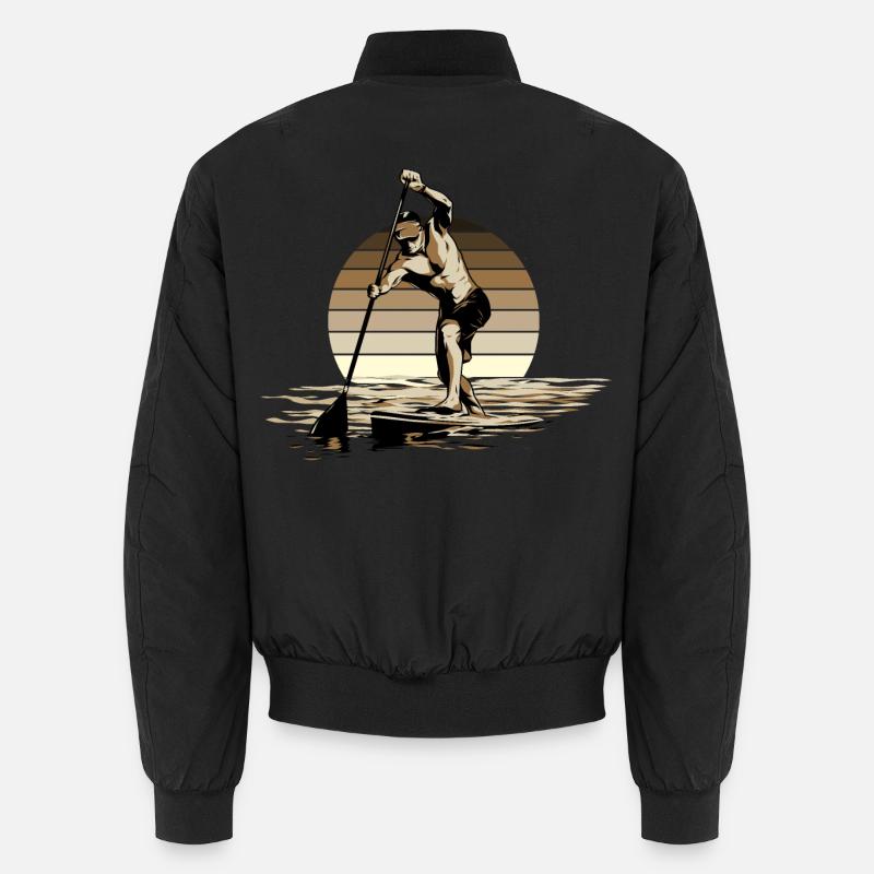 Standup Paddleboarding - SUP - Unisex Bomberjacke - Schwarz