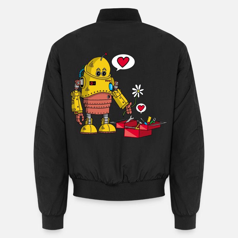 Robot in love Unisex Bomber Jacket