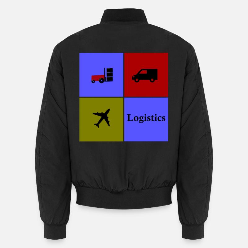 Logistics and Transport Team - Unisex Bomber Jacket - black