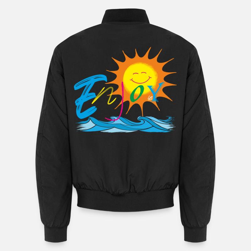 Enjoy - Unisex Bomber Jacket - black
