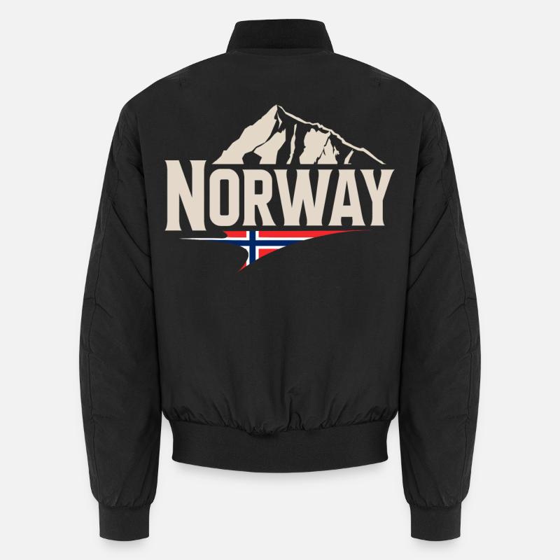 Norwegen - Unisex Bomberjacke - Schwarz