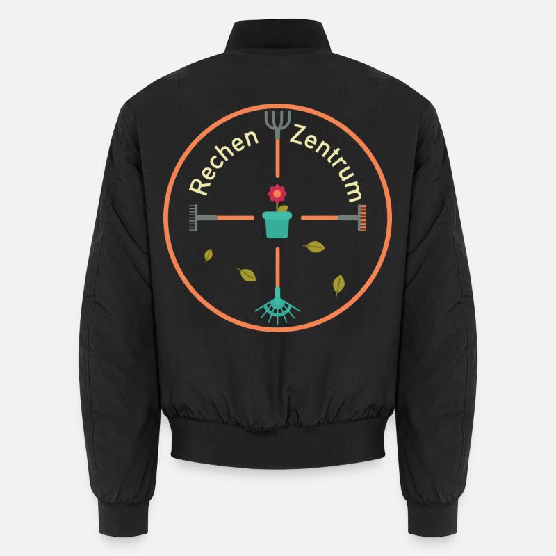 Rechenzentrum Garten Rechen Gärtner Gartenarbeit - Unisex Bomberjacke - Schwarz