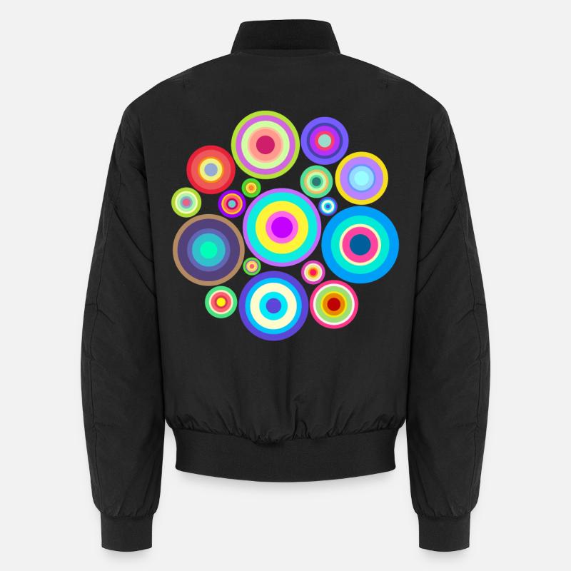 Peinture Dessin Creative Abstract Art Patterns - Bomber unisexe - noir