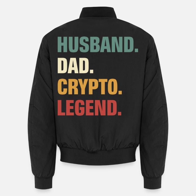Crypto Papa - Bomber unisexe - noir