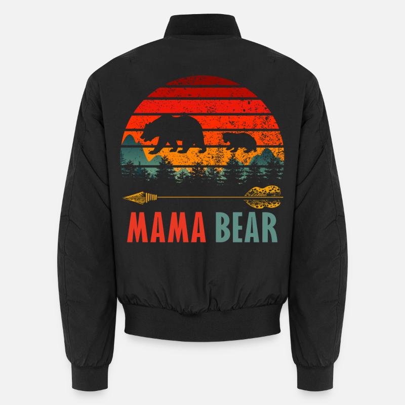 mama bear - Unisex Bomber Jacket - black