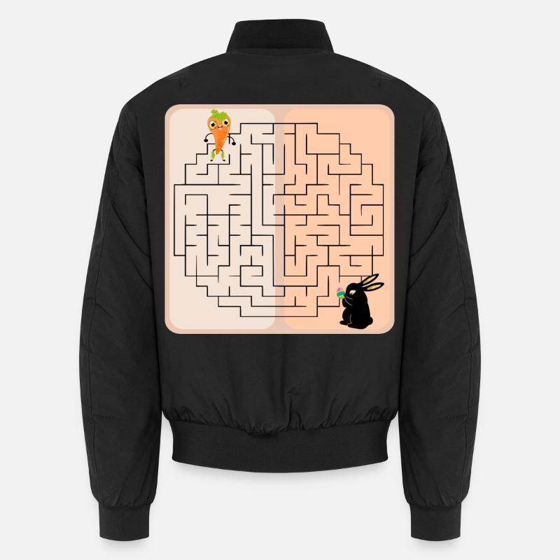 Labyrinth Bunny Easter Bunny Unisex Bomber Jacket