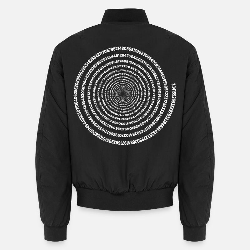 Drôle Pi Day Spiral Pi Math Tee pour Pi Jour 3 14 Bomber unisexe