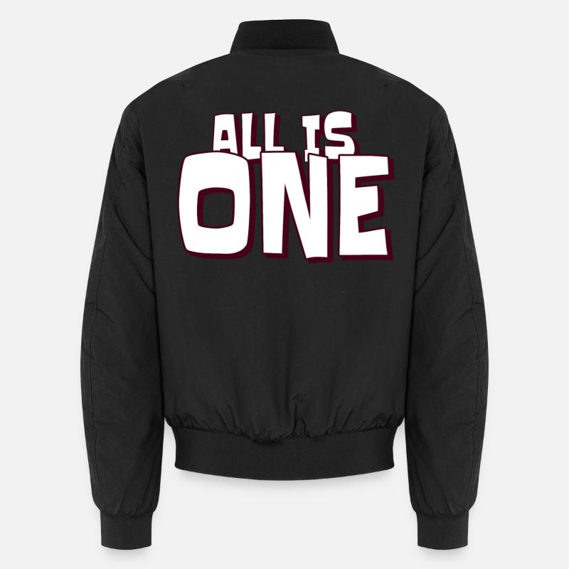 Wisdom Well-being - Unisex Bomber Jacket - black