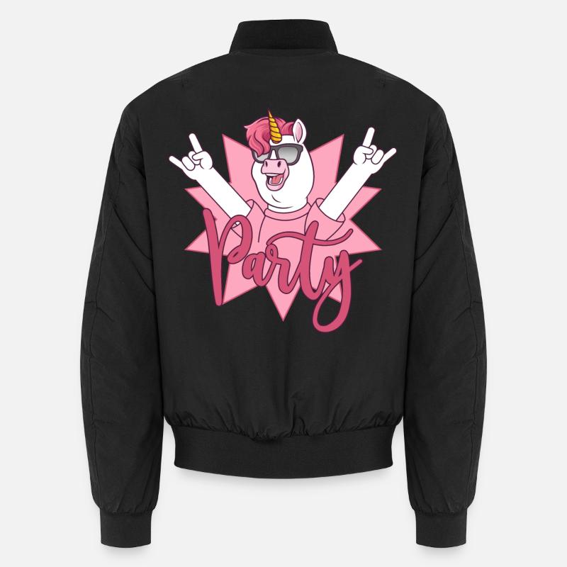 Party Einhorn  Unisex Bomberjacke