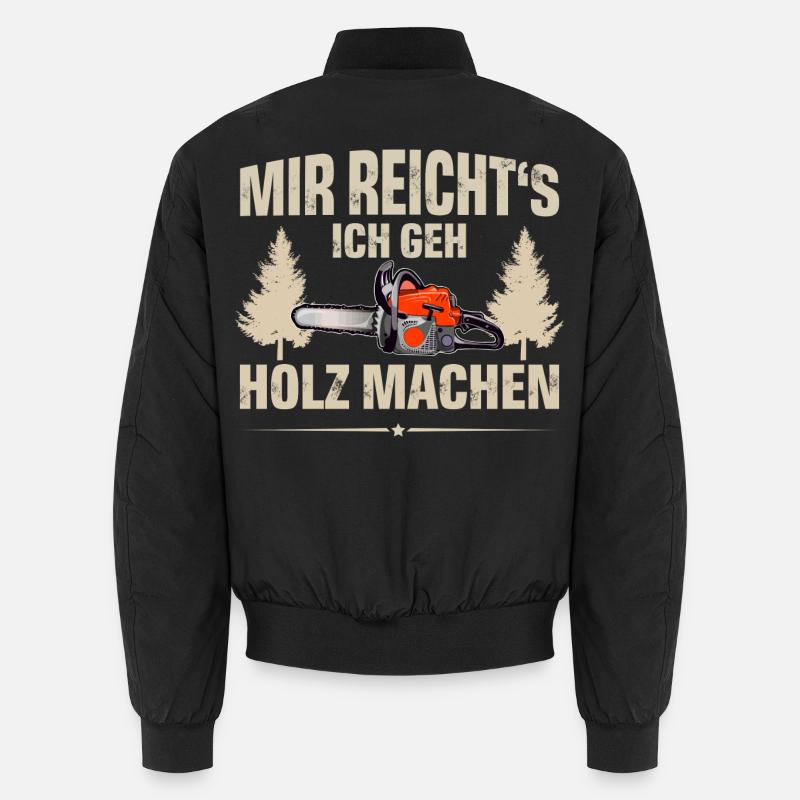 Holzfäller - Unisex Bomberjacke - Schwarz