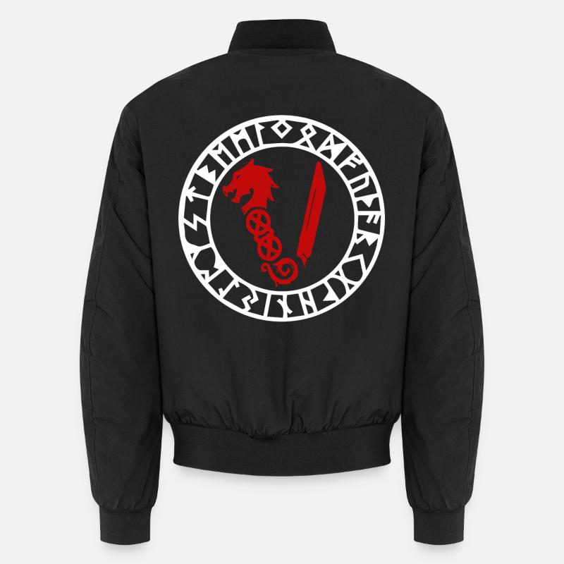 Symbol Der Wikinger Unisex Bomberjacke