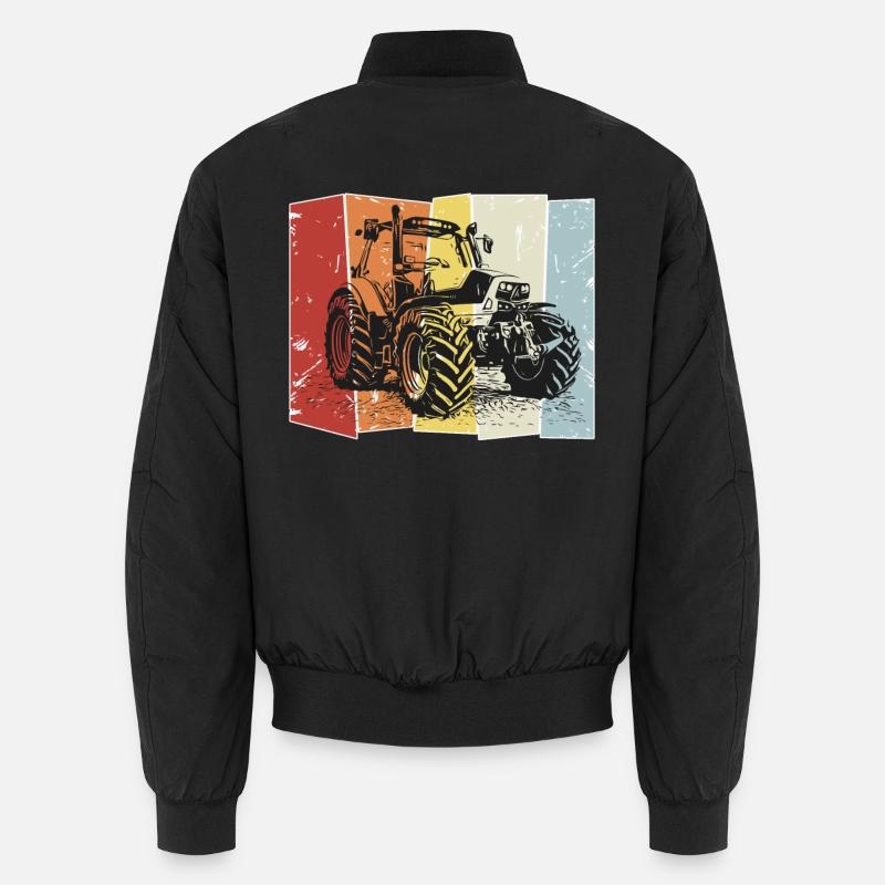 Traktor Deutz retro - Unisex Bomberjacke - Schwarz