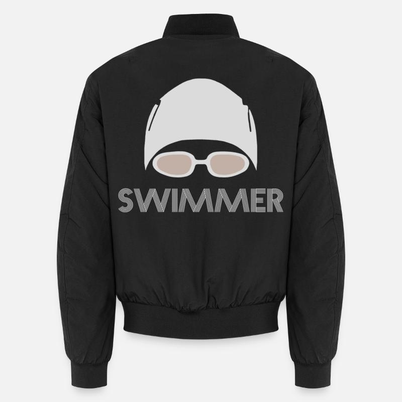 Swimmer - Unisex Bomberjacke - Schwarz