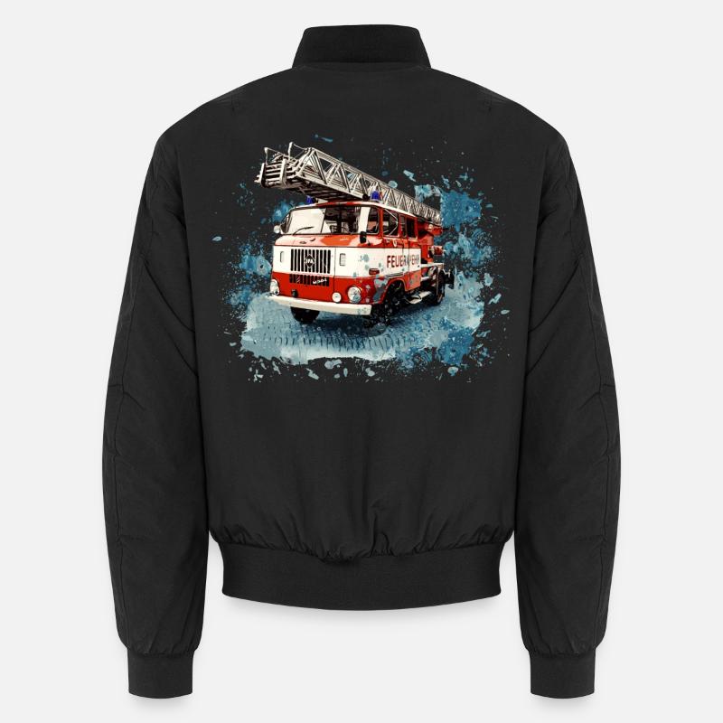 IFA W50 Fire Brigade Turntable Ladder Unisex Bomber Jacket