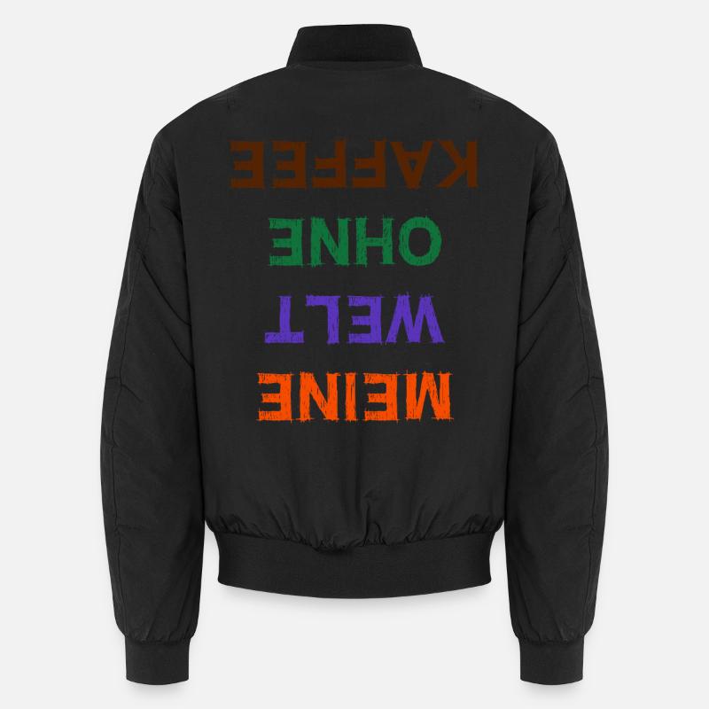 Kaffeetrinker Humorvoll Statement Kafffee Koffein Unisex Bomberjacke