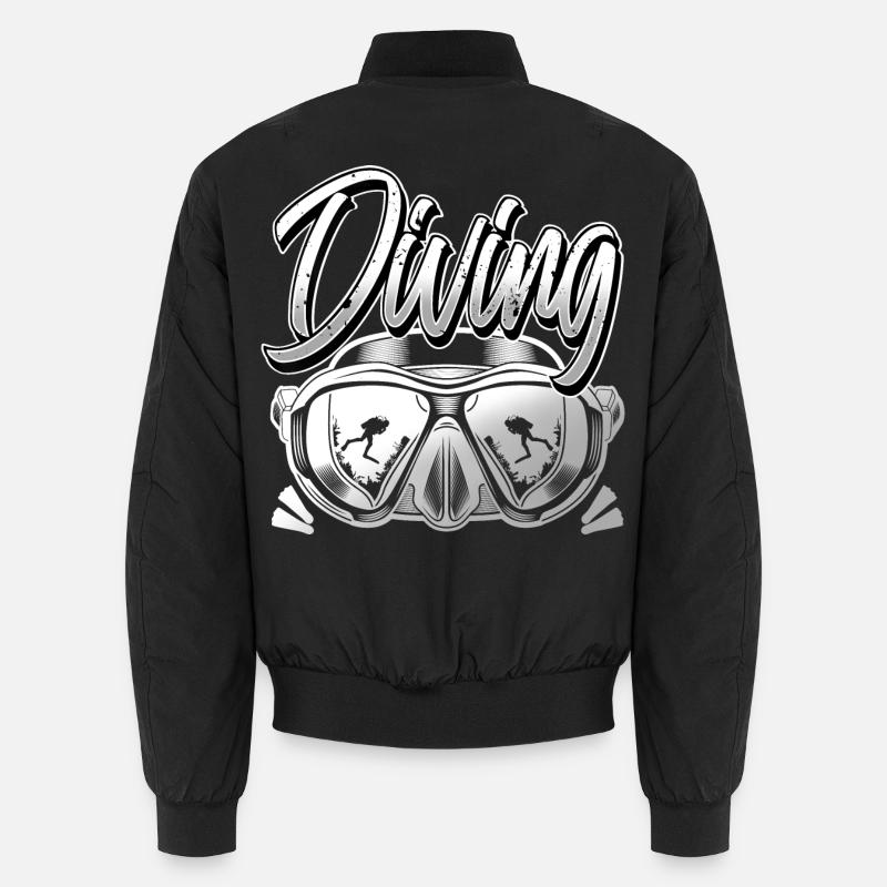Diving Divers - Unisex Bomber Jacket - black