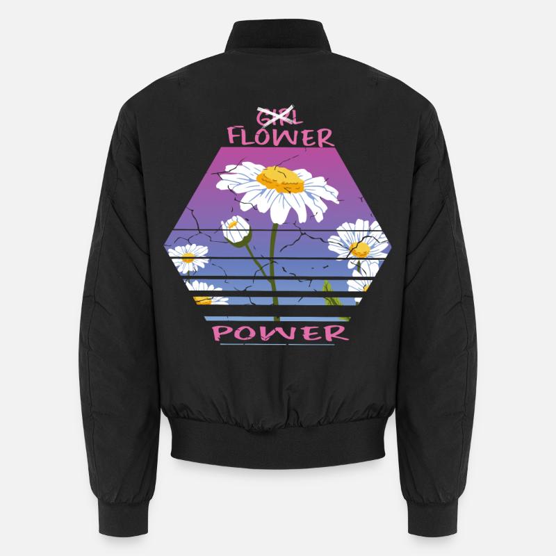 Sonnenblumen - Unisex Bomberjacke - Schwarz